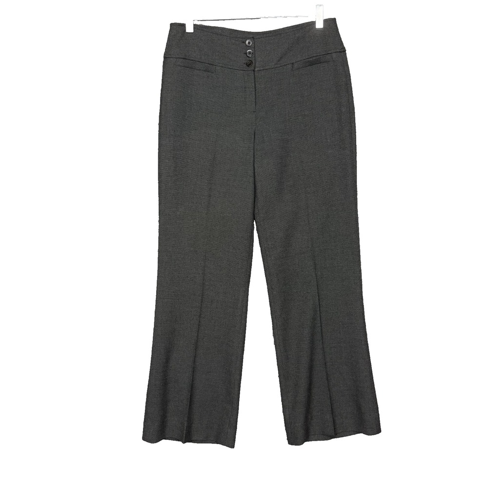 Long Tall Sally Pants‎ Womens 6 Grey Tweed 29" Inseam Straight Career Academia